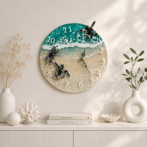 resin-sea-turtle-wall-clock